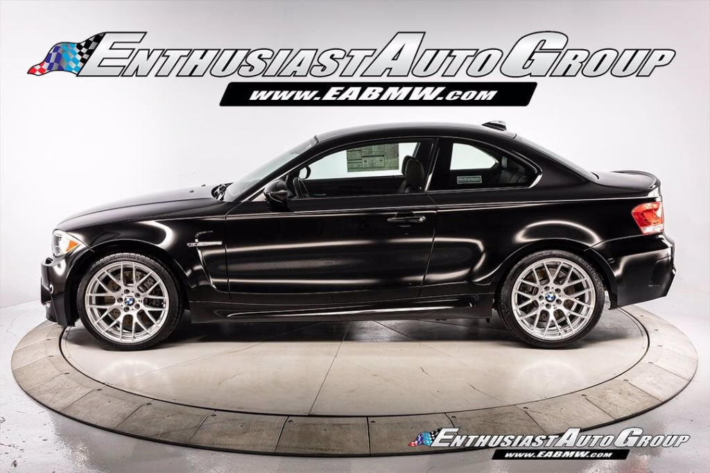 2011 BMW 1-Series M Coupe in Black Sapphire Metallic over Black Boston Leather with Orange Stitching