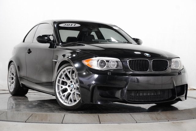 2011 BMW 1-Series M Coupe in Black Sapphire Metallic over Black Boston Leather with Orange Stitching